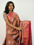 Kanchipuram Blended Mini Bridal silk Saree 056