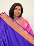 Kanchipuram Blended Mini Bridal silk Saree 064