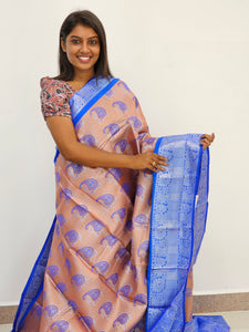 Kanchipuram Blended Mini Bridal Silk Sarees 141