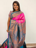 Kanchipuram Blended Mini Bridal Silk Sarees 144