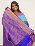 Kanchipuram Blended Mini Bridal silk Saree 072