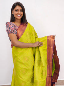 Kanchipuram Blended Mini Bridal Silk Sarees 152