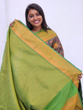 Kanchipuram Blended Mini Bridal Silk Sarees 154