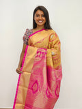 Kanchipuram Blended Mini Bridal Silk Sarees 157