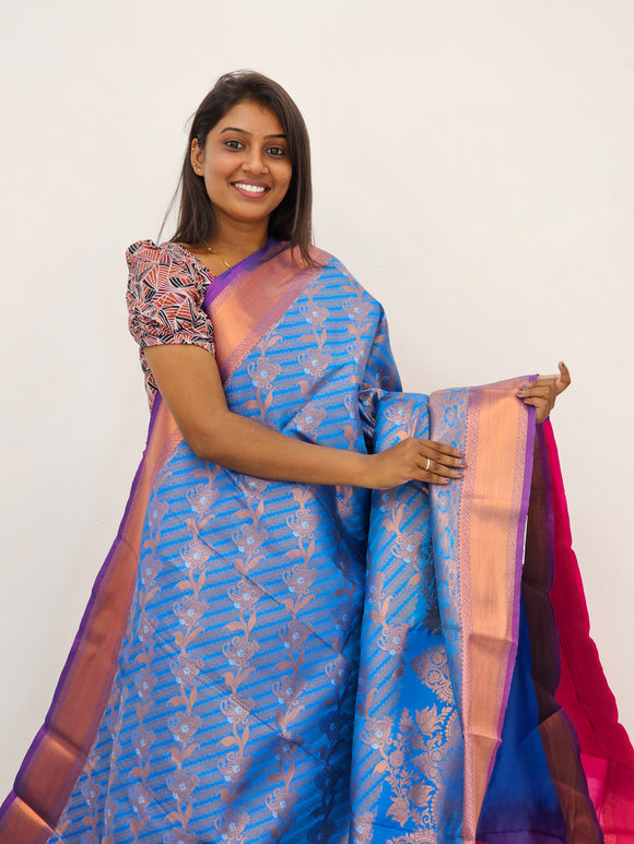 Kanchipuram Blended Mini Bridal Silk Sarees 177
