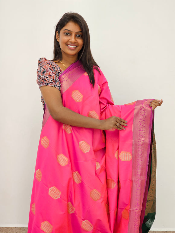 Kanchipuram Blended Mini Bridal Silk Sarees 178