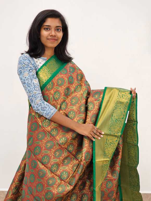 Kanchipuram Blended Mini Bridal Silk Sarees 185