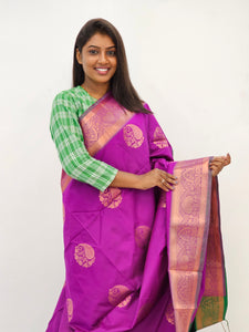 Kanchipuram Blended Mini Fancy Silk Sarees 011