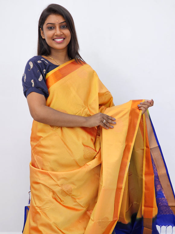 Kanchipuram Blended Mini Fancy Silk Sarees 063