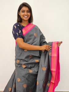 Kanchipuram Blended Mini Fancy Silk Sarees 070