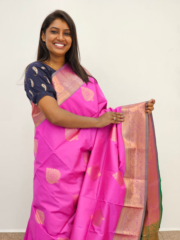 Kanchipuram Blended Mini Fancy Silk Sarees 087