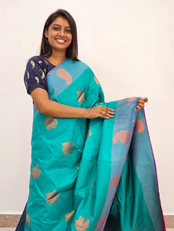 Kanchipuram Blended Mini Fancy Silk Sarees 088