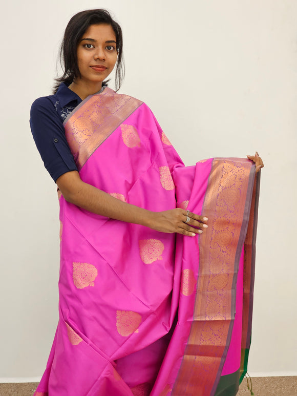 Kanchipuram Blended Mini Fancy Silk Sarees 094