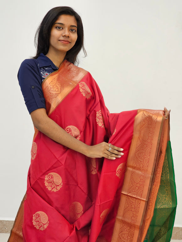 Kanchipuram Blended Mini Fancy Silk Sarees 106