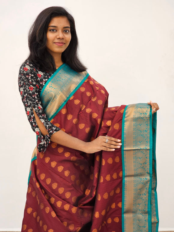 Kanchipuram Blended Mini Fancy Silk Sarees 295