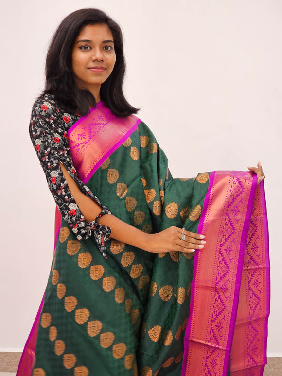 Kanchipuram Blended Mini Fancy Silk Sarees 339