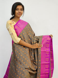 Kanchipuram Blended Mini Fancy Silk Sarees 428