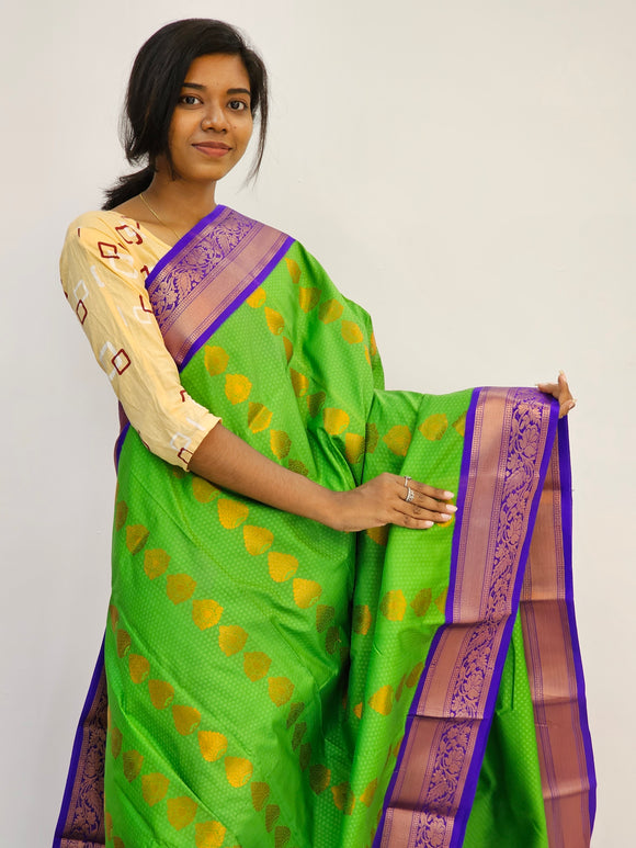 Kanchipuram Blended Mini Fancy Silk Sarees 432