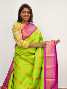 Kanchipuram Blended Mini Fancy Silk Sarees 450