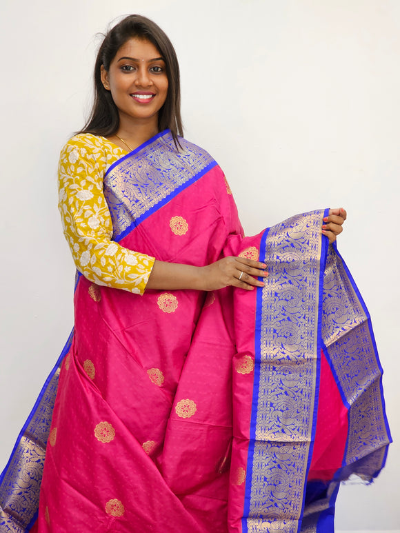 Kanchipuram Blended Mini Fancy Silk Sarees 453