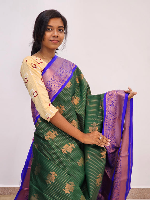 Kanchipuram Blended Mini Fancy Silk Sarees 471