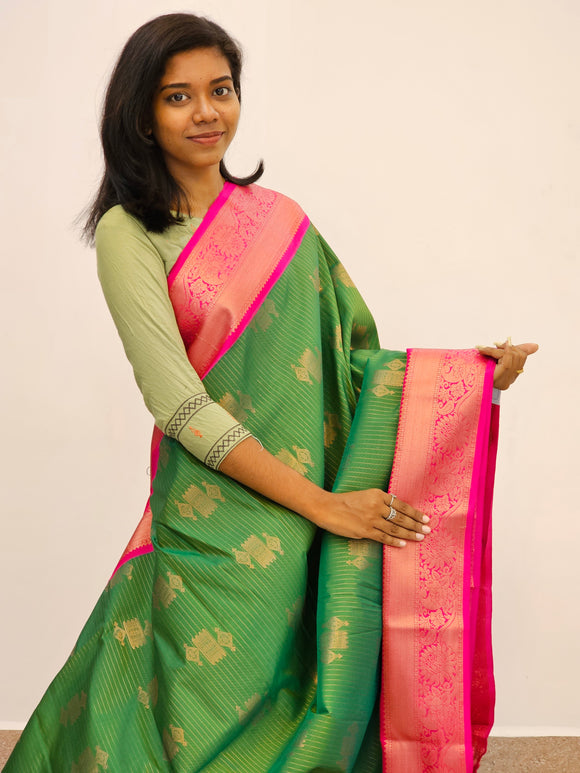 Kanchipuram Blended Mini Fancy Silk Sarees 486