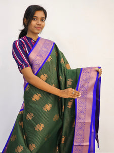 Kanchipuram Blended Mini Fancy Silk Sarees 572