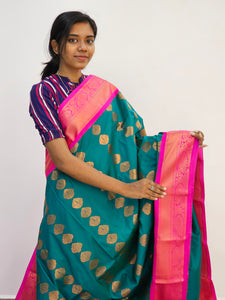 Kanchipuram Blended Mini Fancy Silk Sarees 596