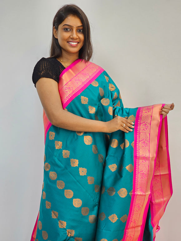 Kanchipuram Blended Mini Fancy Silk Sarees 603