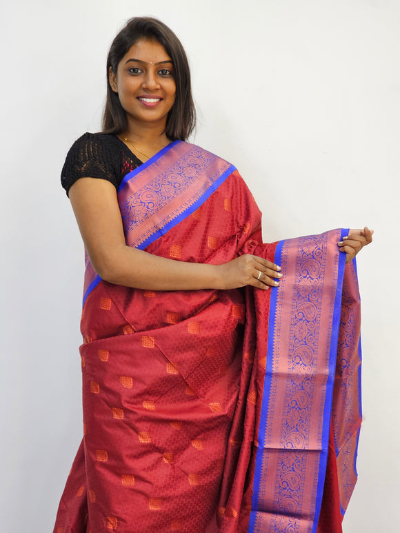 Kanchipuram Blended Mini Fancy Silk Sarees 606