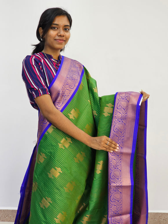 Kanchipuram Blended Mini Fancy Silk Sarees 607