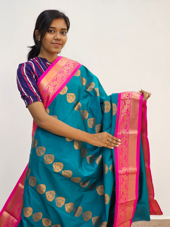 Kanchipuram Blended Mini Fancy Silk Sarees 611