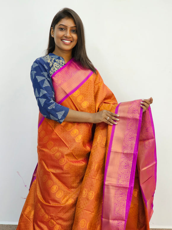 Kanchipuram Blended Mini Fancy Silk Sarees 637