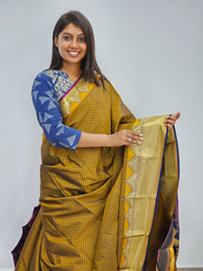 Kanchipuram Blended Mini Fancy Silk Sarees 697