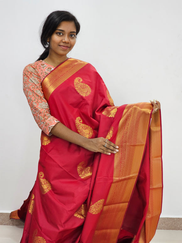 Kanchipuram Blended Mini Fancy Silk Sarees 842