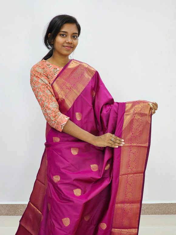 Kanchipuram Blended Mini Fancy Silk Sarees 845