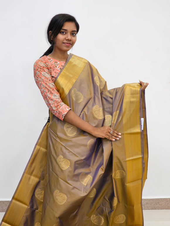 Kanchipuram Blended Mini Fancy Silk Sarees 848