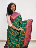 Kanchipuram Blended Korvai Bridal silk Saree 013