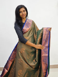 Kanchipuram Blended Bridal Silk Sarees 607