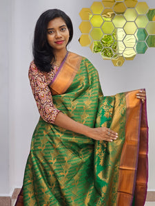 Kanchipuram Blended Bridal Silk Sarees 724