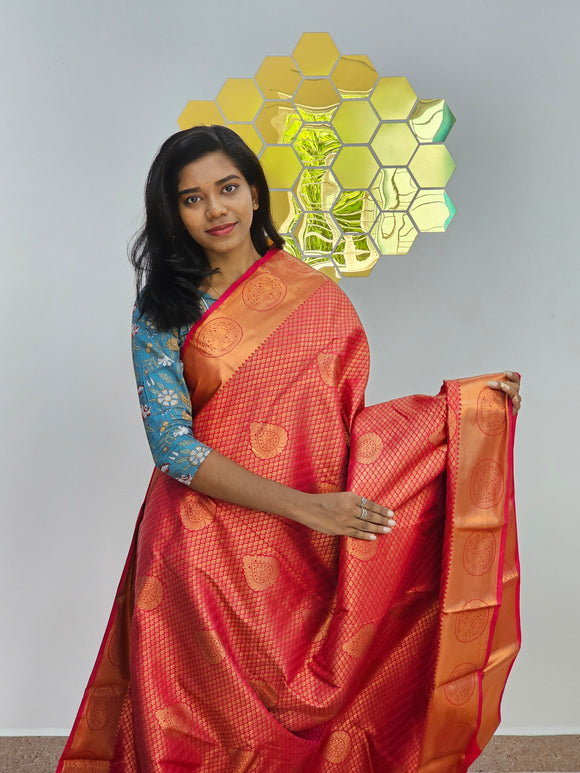 Kanchipuram Blended Bridal Silk Sarees 477