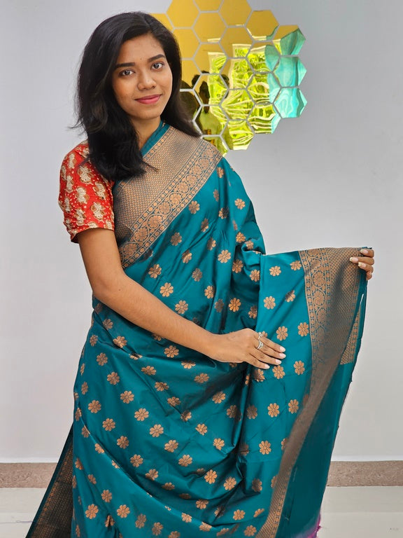 Kanchipuram Blended Bridal Silk Sarees 974