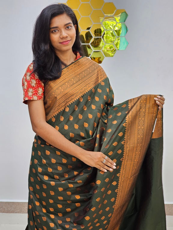 Kanchipuram Blended Bridal Silk Sarees 1019