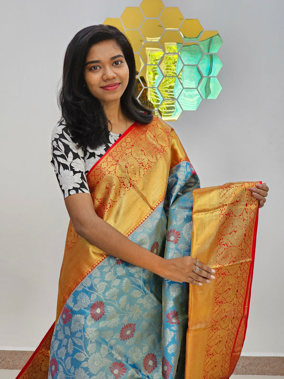 Kanchipuram Pure Handloom Tissue Silk Sarees 036