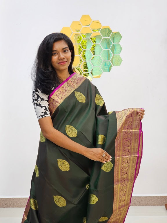 Kanchipuram Pure Handloom Fancy Silk Sarees 085