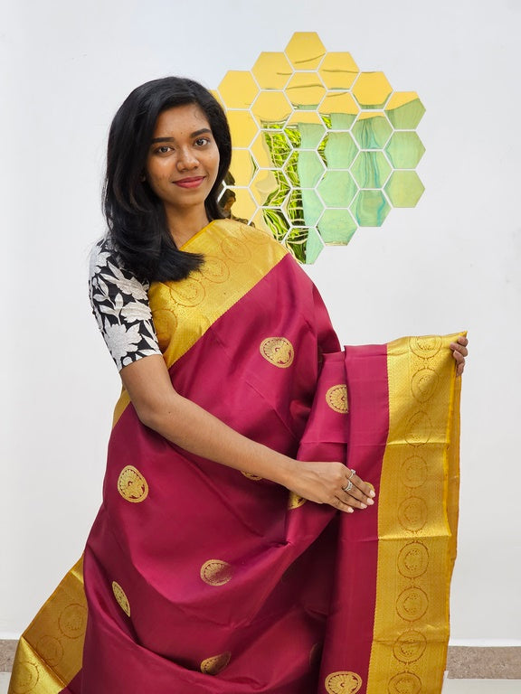 Kanchipuram Pure Handloom Fancy Silk Sarees 091