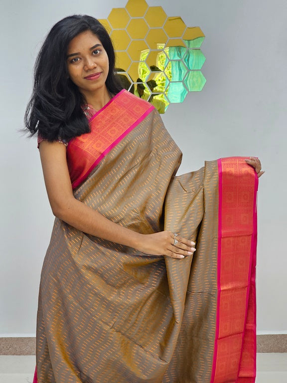 Kanchipuram Blended Korvai Silk Saree 1512