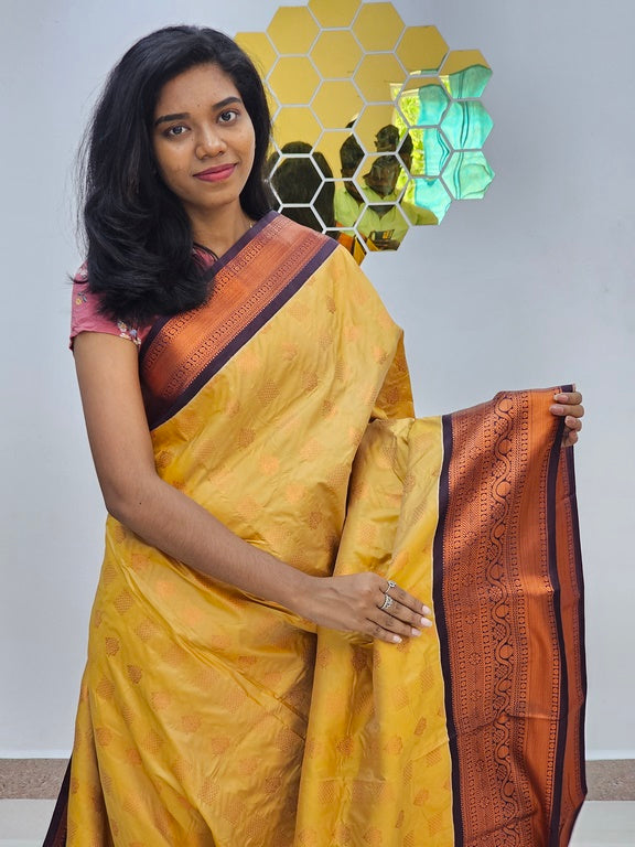 Kanchipuram Blended  New Korvai Silk Saree 1515