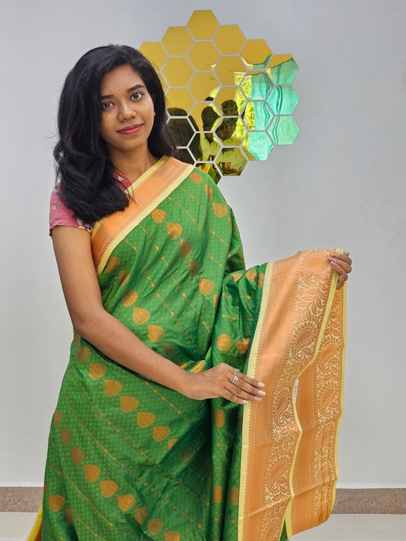 Kanchipuram Blended  New Korvai Silk Saree 1520