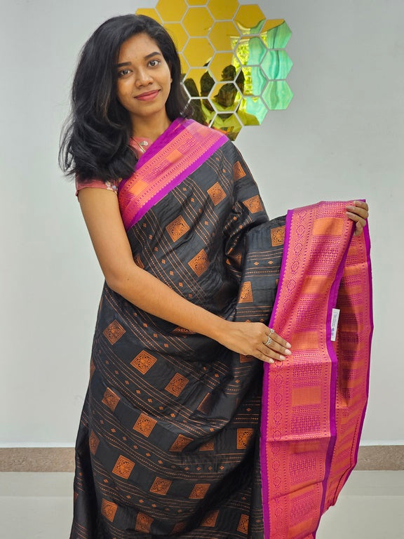 Kanchipuram Blended  New Korvai Silk Saree 1522